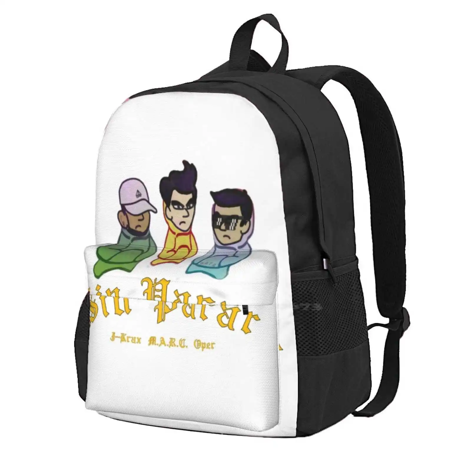 

Nonstop , Urban Designed Women Men Teens Laptop Travel School Bags Rap Hip Hop Urban J Krax