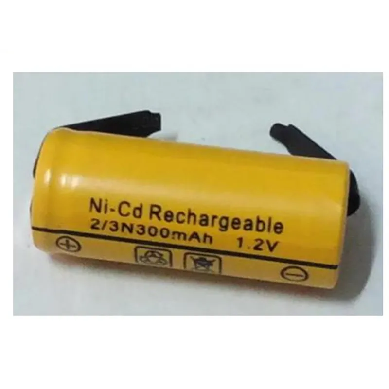 

3Pcs/Lot Ni-cd 2/3N 300Mah 1.2V Rechargeable Battery For Shaver Razor