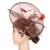 Charming Sinamay Wedding Women Fascinator Party Hat Elegant Ladies Show Race Headwear Hair Clip For Bridal Gorgeous Headpiece 26