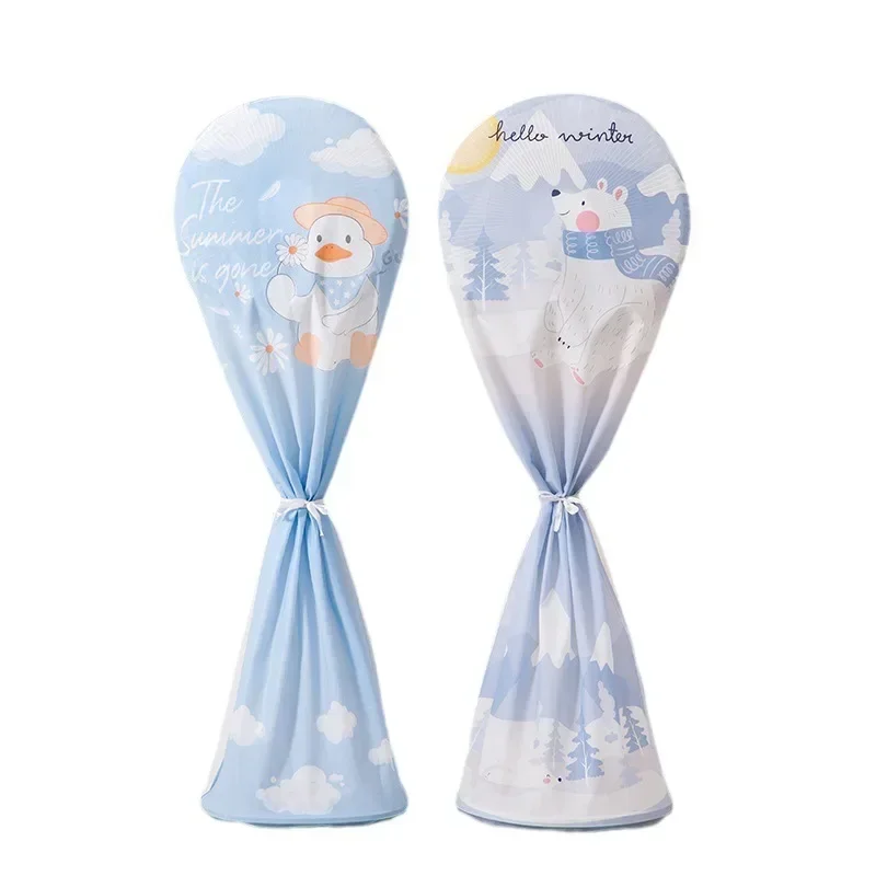Floor Fan Cover Washable Waterproof Dustproof Standing Round Electric Fan Protective Cover Household Universal Storage
