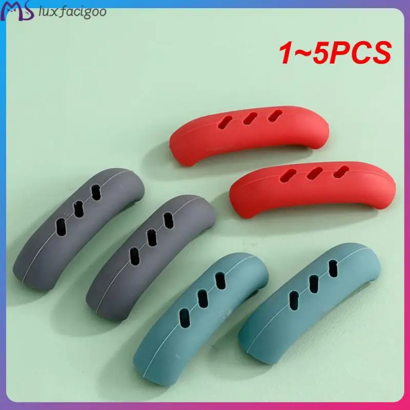 

1~5PCS Fit Firmly Non-slip Silicone Handle Not Easily Deformed Heat Insulated Pot Gloves Widely Applicable Soft And Comfortable