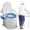 Bedside Commode Portable Squat Toilet Heavy Duty Bedside Toilet Non Slip Portable Commode Toilet with Armrest for Seniors 2