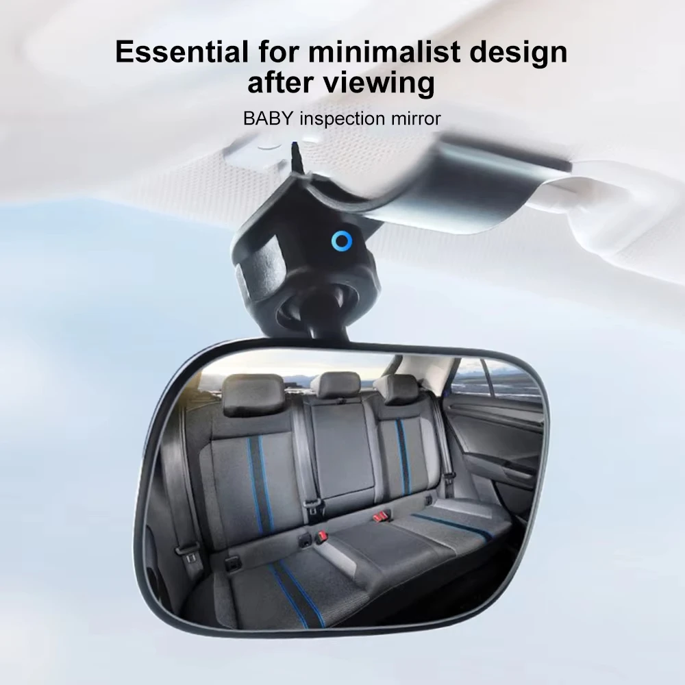 Car Rearview Mirror Wide View Safety Mirror For Windshield Infant Car Seats Clear Reflection 360-Degree Rotatable Adjustable car rearview mirror,car baby mirror