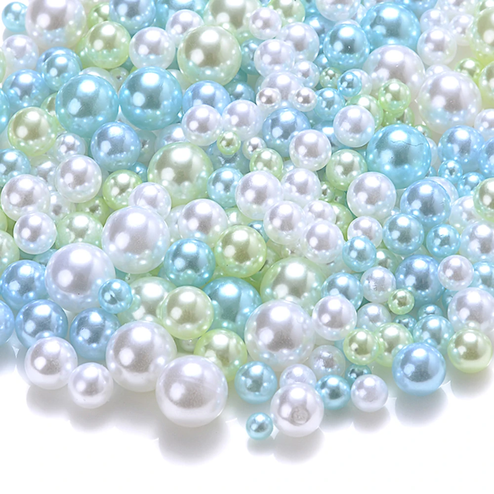 360 Stück 1,5–5 mm große, nicht poröse Acrylperlen in verschiedenen Farben, runde künstliche Perlen, perfekt für die Erstellung Ihres eigenen DIY-Schmucks. – Detail 6