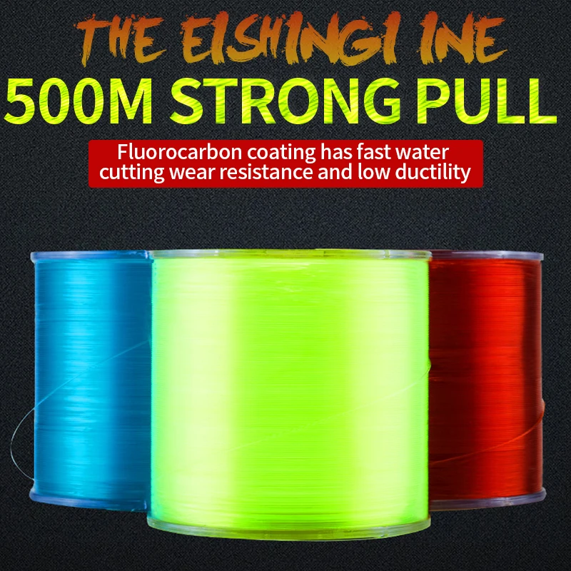 Super Strong 500m Nylon Fishing Line 2-35LB Japan Monofilament Fluorocarbon Coated Line Fishing Accessories For Carp Sea 5