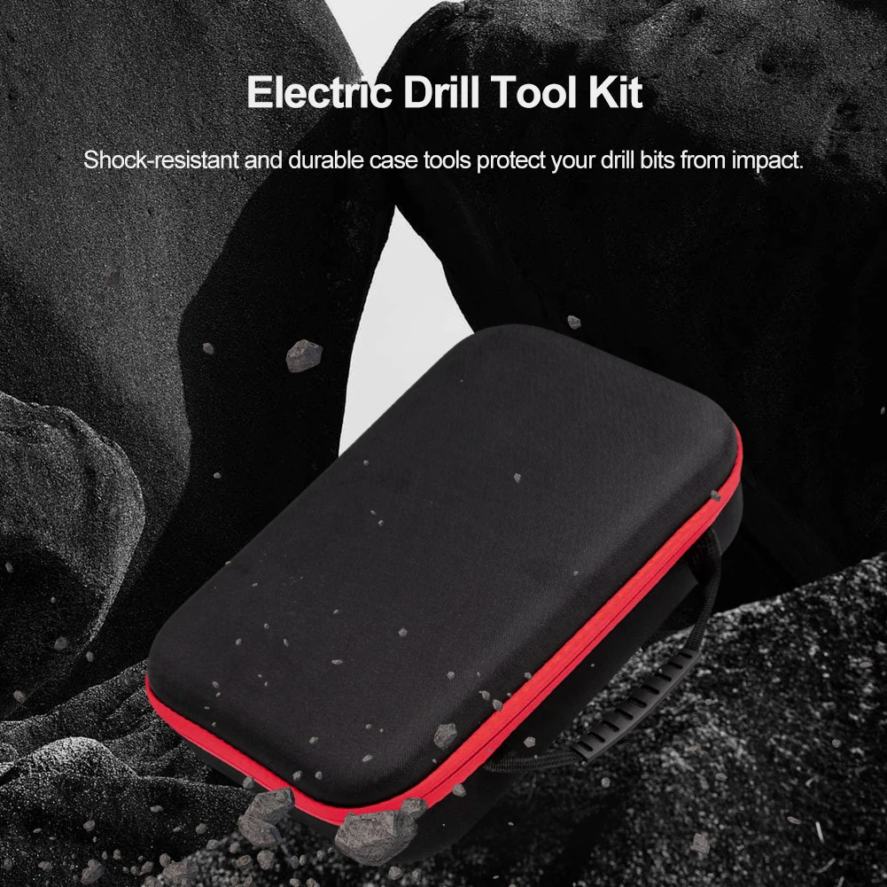 Portable Electric Drill Tool Storage Bag Oxford Cloth Electrician Hardware Organizer Large Capacity Electrician Hardware Tools B 2