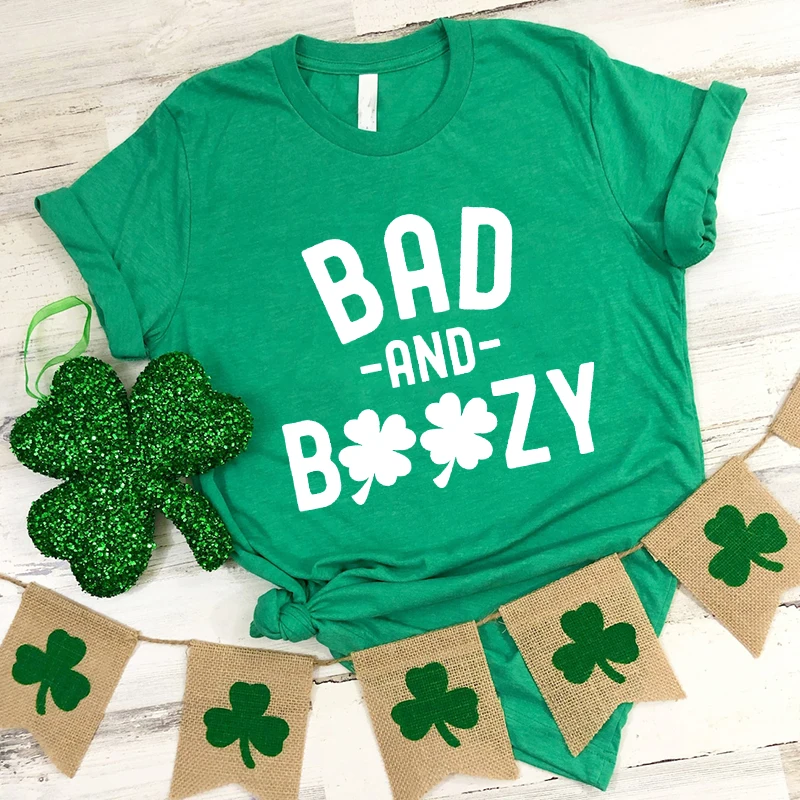 

St Patrick's Day Bachelorette Party Shirts Bride Shirt Womens St Patrick's Day Shirt Lucky Graphic T Shirts Irish Clothes L