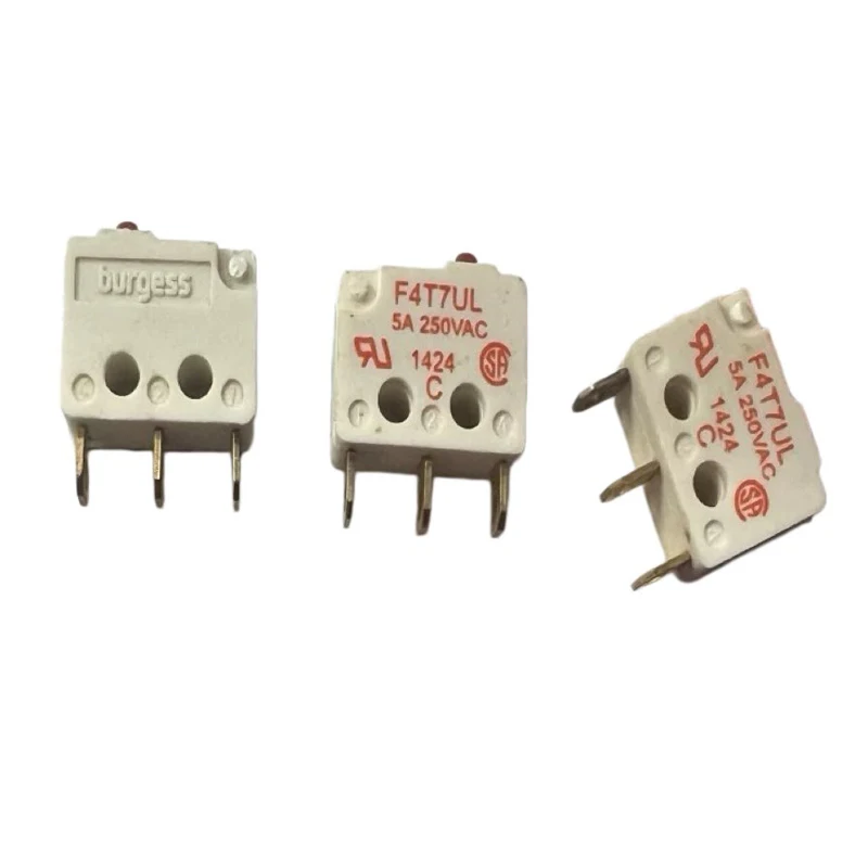1 STÜCK/LOS 100 Schweizer F4T7UL Mikroschalter Endschalter 3-Pin Vergoldeter Pin 5A Ohne Griff