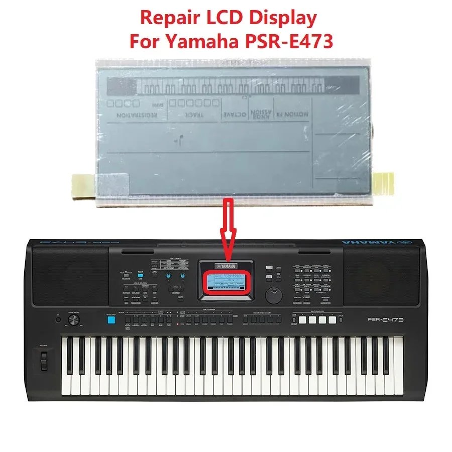 Schermo Lcd Per Riparazione Pianoforte Digitale Per Riparazione Schermo A Matrice Lcd Originale Yamaha Psr-E473 Psr E473