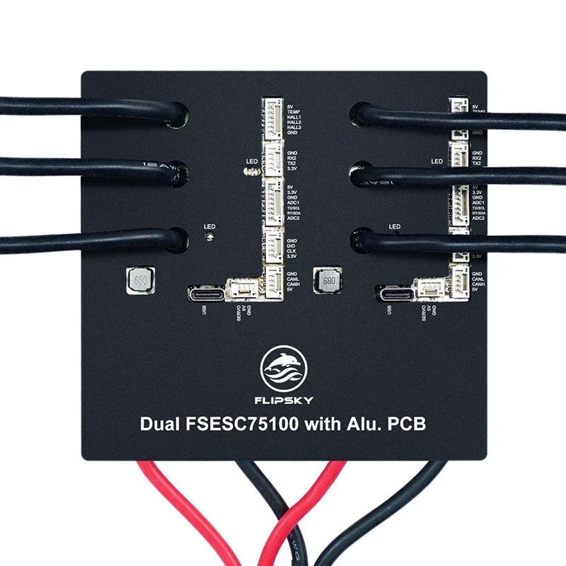 

New Flipsky Dual 75100 With Aluminum PCB Based On VESC For Electric Skateboard / Scooter / Ebike Speed Controller