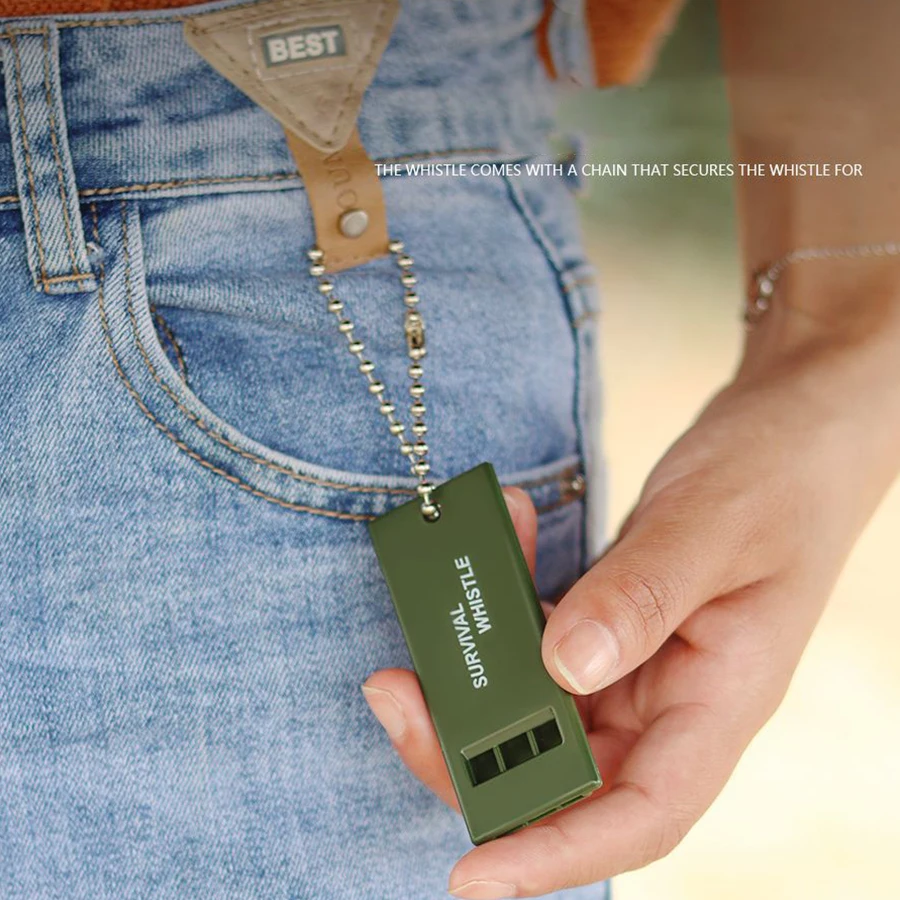 Survival Whistle Frequency Whistle High Decibel Portable Keychain Camping Hiking Emergency Survival Outdoor Tools