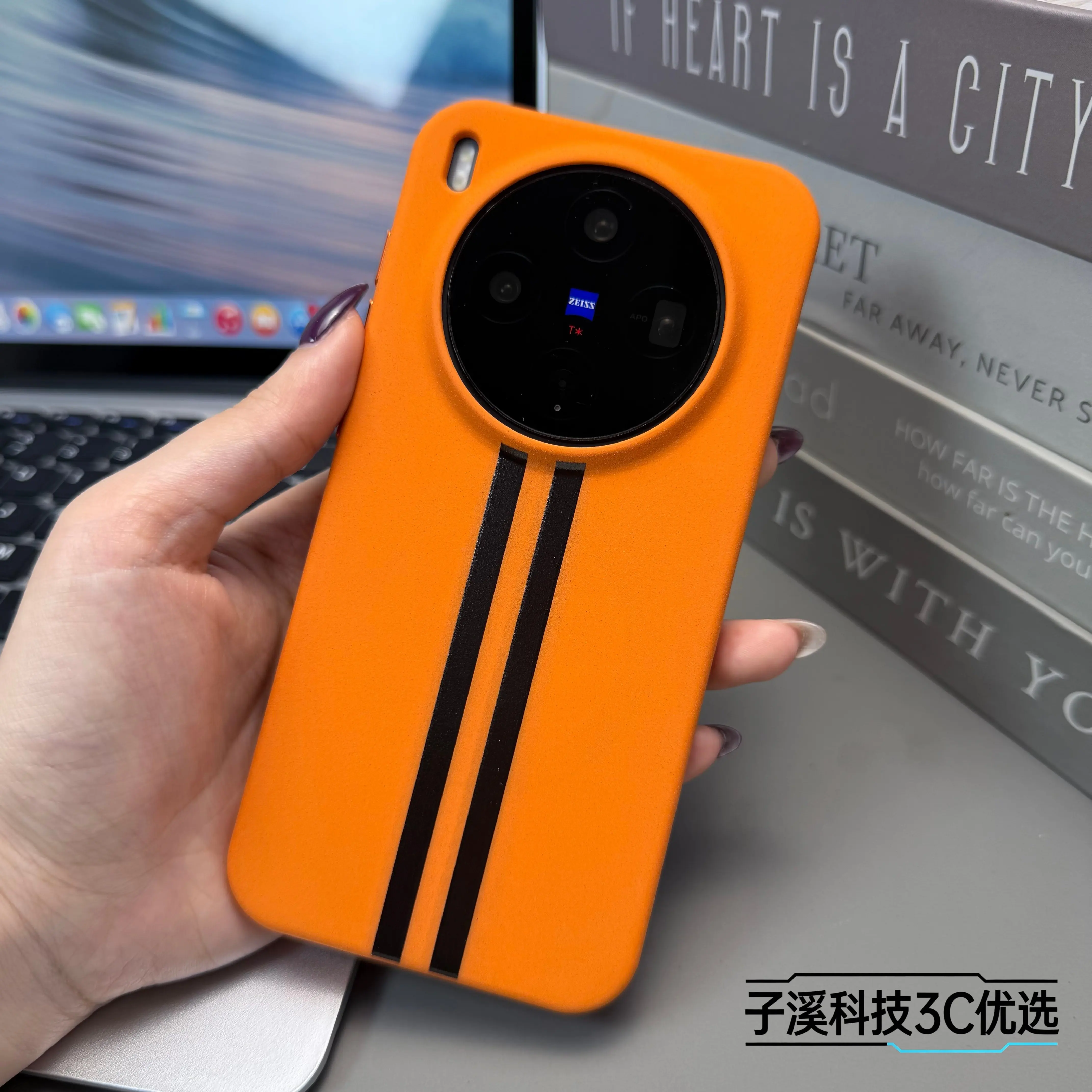 Business Chic Striped Pattern Phone Case with Shockproof Protection and Soft Frame