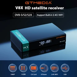 GTMEDIA V8X HD 1080P Satellite Receiver DVB-S/S2/S2X Built-in 2.4G WIFI H.265 TV Receivers