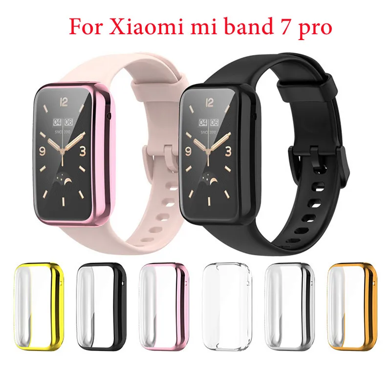 Screen Protector Case For Xiaomi Mi Band 7 Pro Smart Watch Bumper Protective Cover All-Inclusive TPU Protective Case Accessories protective case for garmin venu watch tpu cover bumper with all around screen protector smartwatch anti shock shell accessories