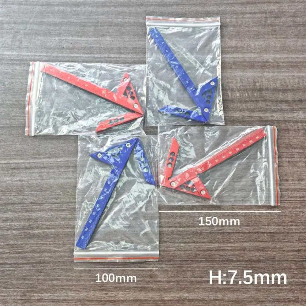 Durable Aluminum Woodworking Circle Center Scribe 45/90° Portable Right Angle Line Gauge Carpenter Ruler Wood Measuring Tool