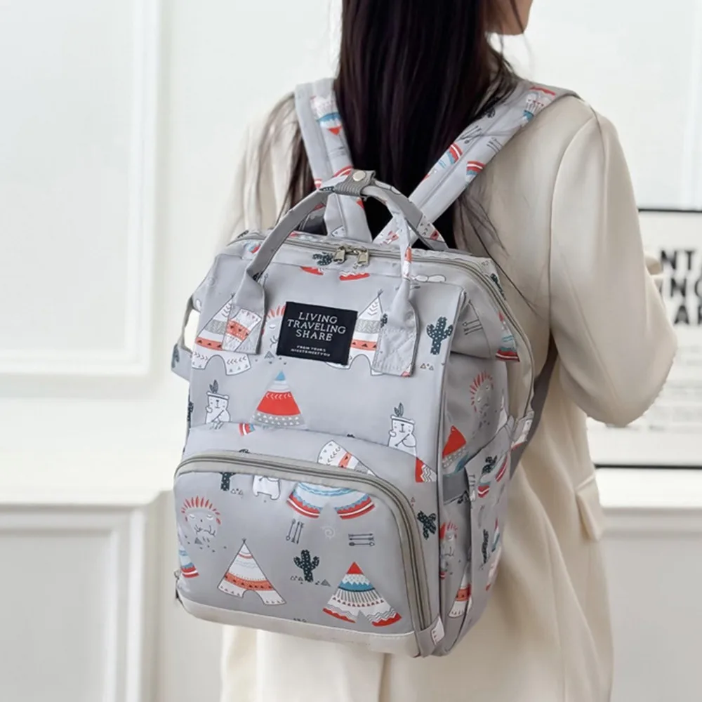 Multifunctional Mommy Backpack Large Capacity Durable Material Travel Backpack Maternity Design Wear-resistant Baby Diaper Bag
