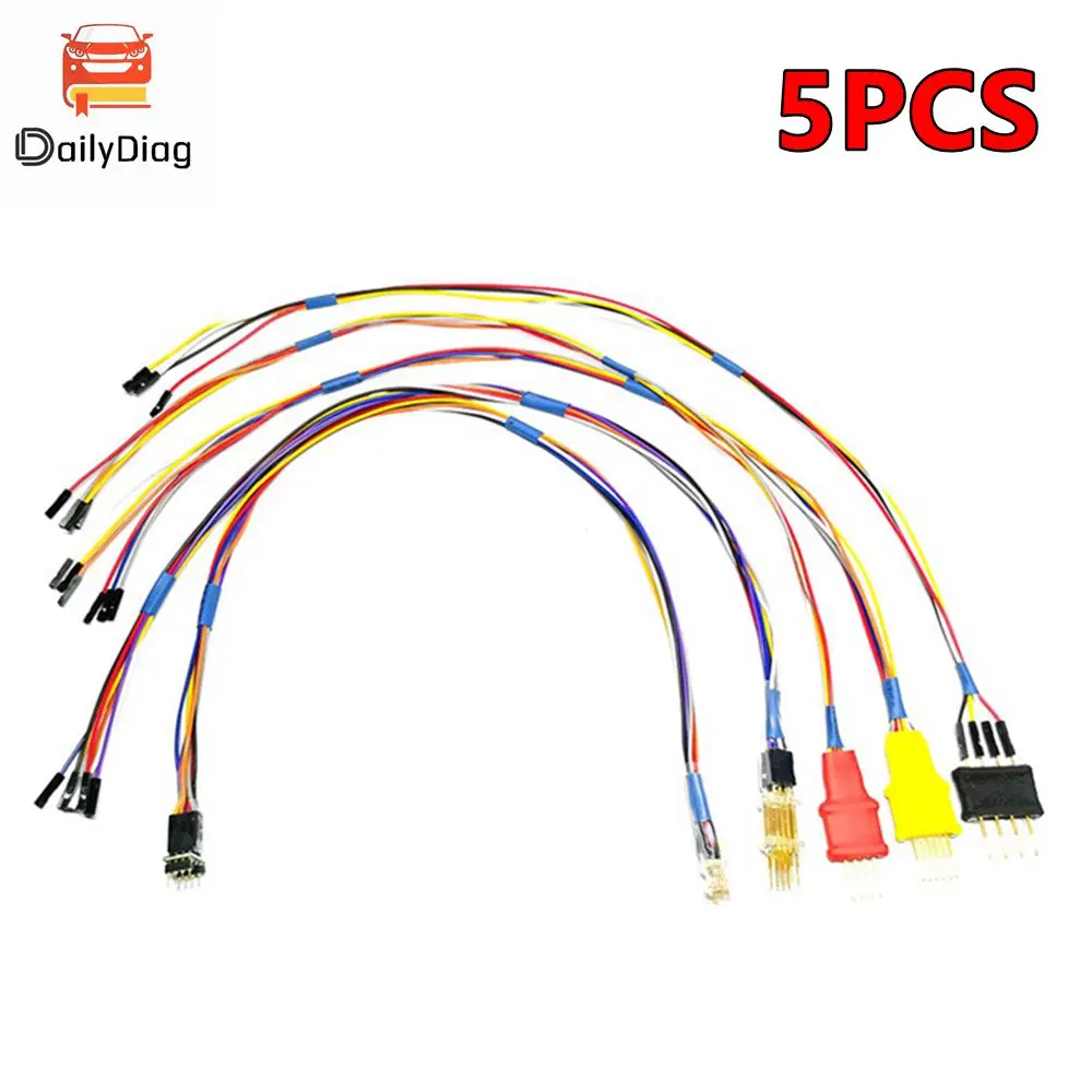 

Probes adapter 5pcs Cable Wires Pins Work with iProg/Xprog for ECU In-Circuit Without Soldering