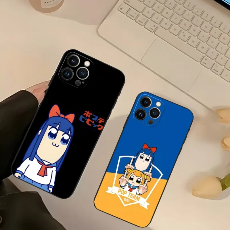 Custodia Per Telefono Pop Team Epic Pipi Anime Per Iphone 14 Pro 13 11 12 Mini Max Xr X Xs 7 8 Plus 6 Cover