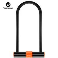 מנעול אופניים מפלדת פחמן WEST BIKING נגד גניבה מאובטח MTB כביש מנעול אופנוע קורקינט רכיבה אביזרים 1
