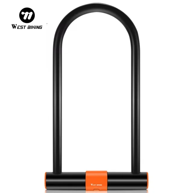 מנעול אופניים מפלדת פחמן WEST BIKING נגד גניבה מאובטח MTB כביש מנעול אופנוע קורקינט רכיבה אביזרים 1