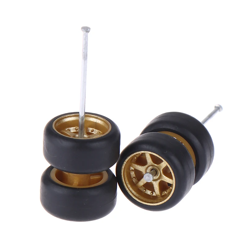 Hohe Qualität 6PCS 1:64 Räder Für Hotwheels Mit Gummi Reifen Modell Auto Geändert Teile Racing Fahrzeug Spielzeug Neue 4 farben – Detail 12