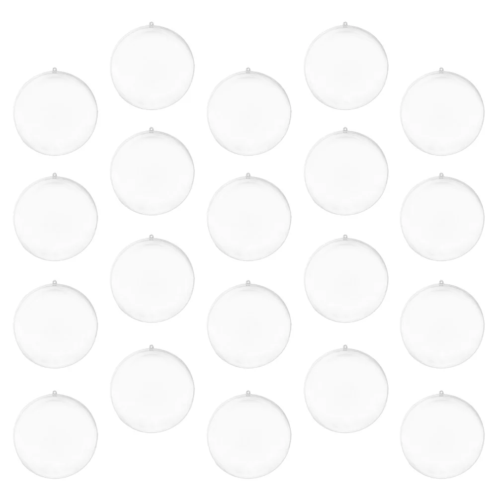 

20 Pcs Transparent Ball Christmas Decor Door Stoppers for Wall 10cm Pendant Ornament
