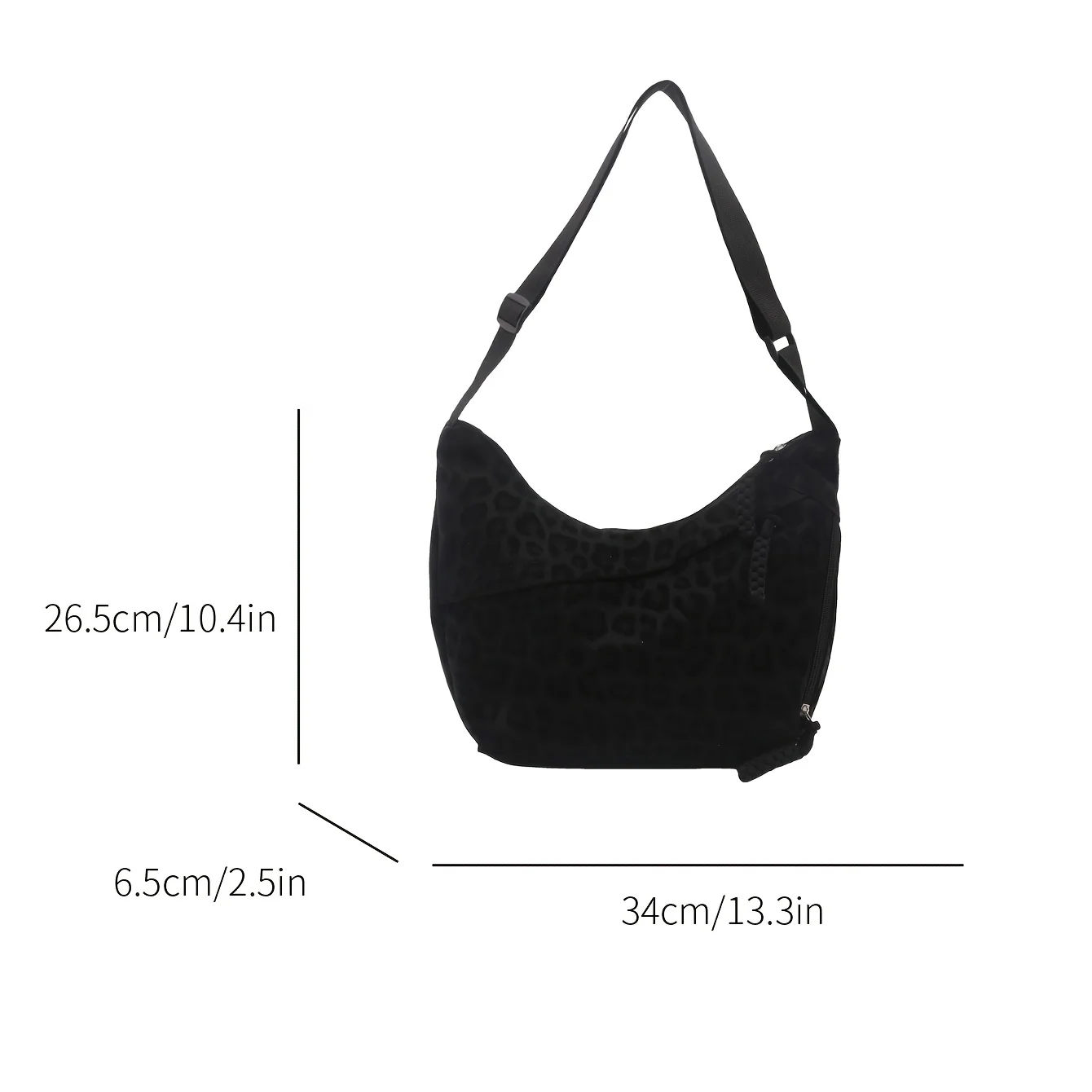 1pc Leopard Print Crossbody Bag for Women, Trendy Casual Shoulder Purse with Adjustable Strap, Fashionable Zipper Pocket Purse 6