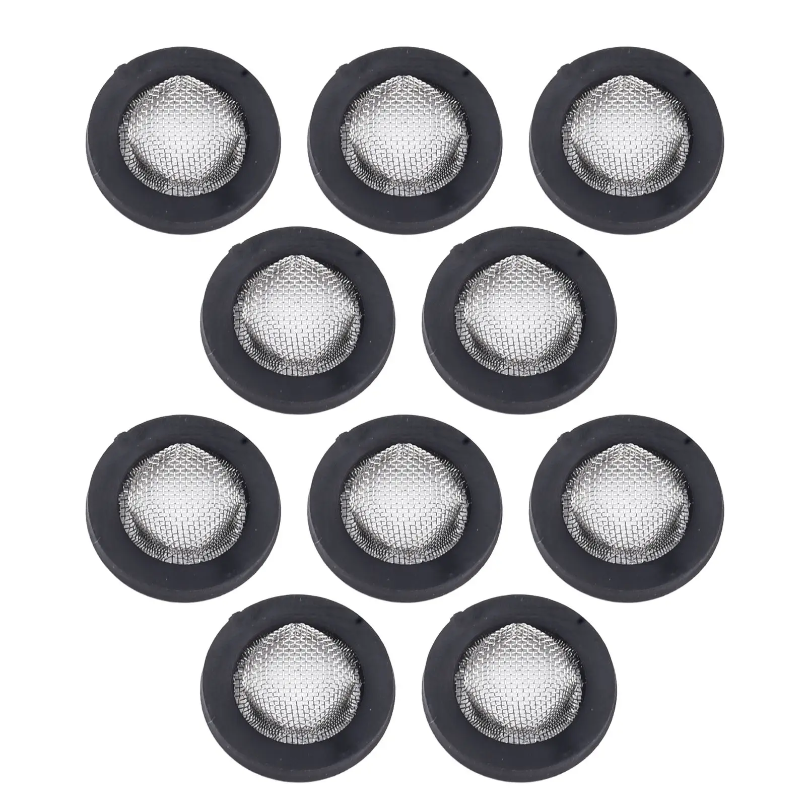 Silicone Washers with Stainless Steel Mesh Filter for Garden and Shower Hoses - 10 Pack