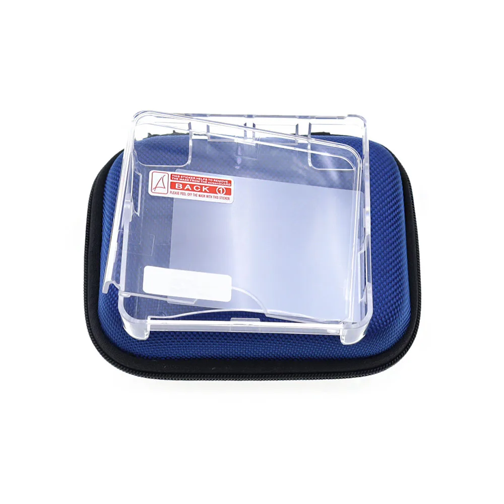 GBA SP 게임 콘솔용 휴대용 파우치 여행용 케이스 가방+투명 보호 쉘 및 스크린 보호 필름