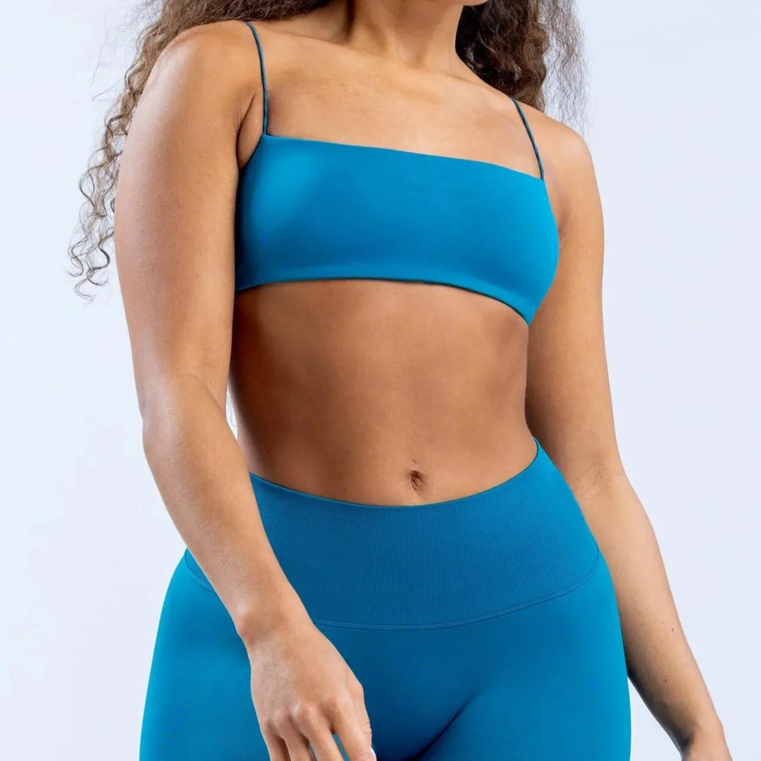 Seamless Strappy Back Padded Yoga Bra