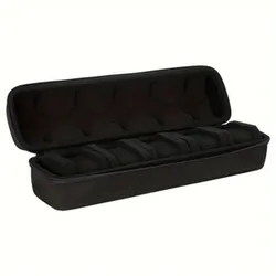 Luxury Hard Shell Watch Storage and Display Box with 5 Slots (Black)