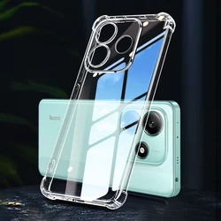 Clear Airbag Soft Silicone Phone Case for Redmi Note 14 5G (China) (Clear)