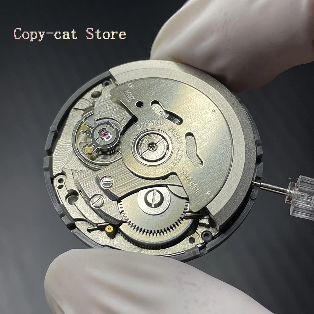 Mod NH36A 아랍어 버전  NH36 자동 기계식 무브먼트 블랙 화이트 Datewheel Crown at 3.0 3.8 O'Clock