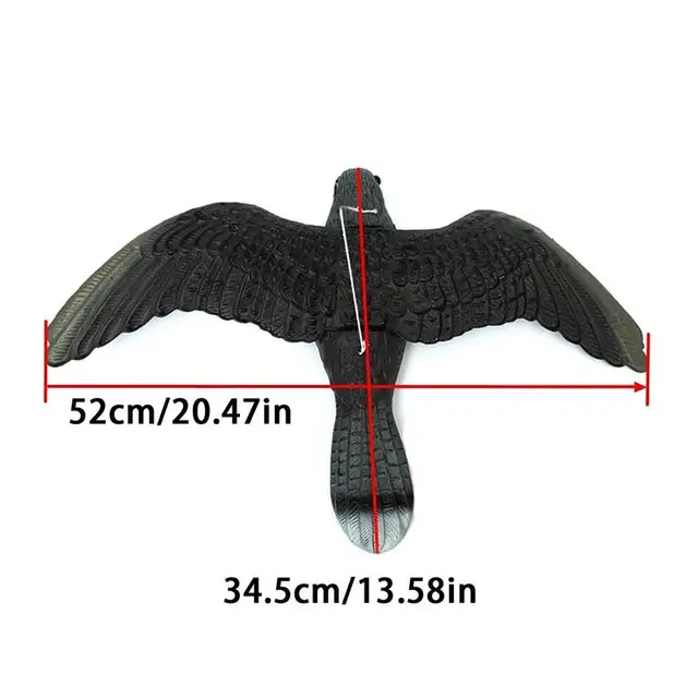 Hamis Repülõ Sólyom Madár Visszatartó Szoborok Időjárásálló, Visszataszító Dekoratív Figura Függõzsinórral - Image 6