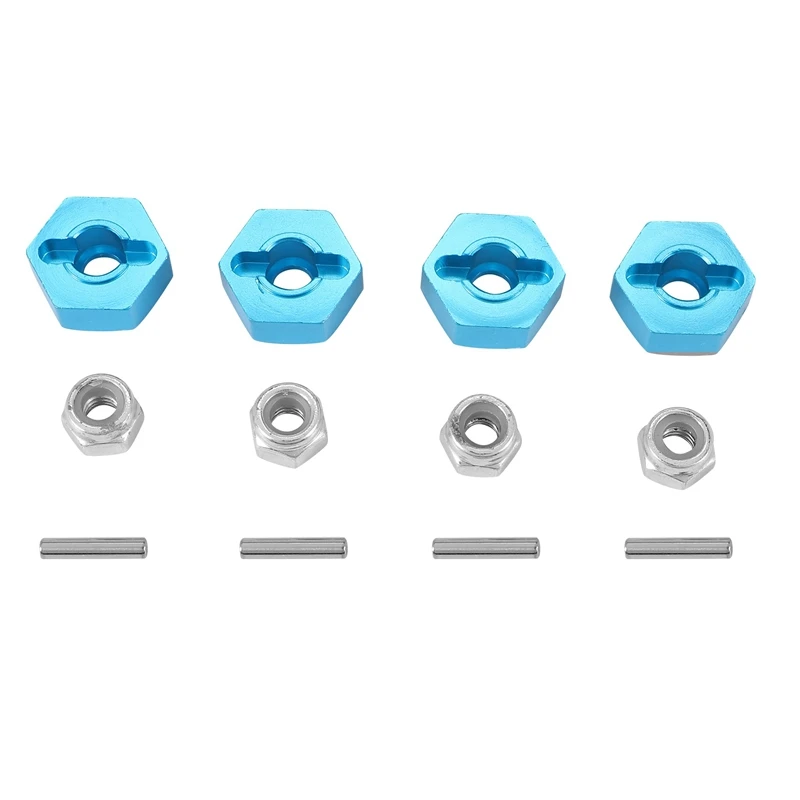 4Pcs Metal 12MM Wheel Hex Adapter for Tamiya TT01 TT-01 TT02 XV01 TB-04 WT-01N 1/10 RC Car Upgrade Parts rc crawler accessories