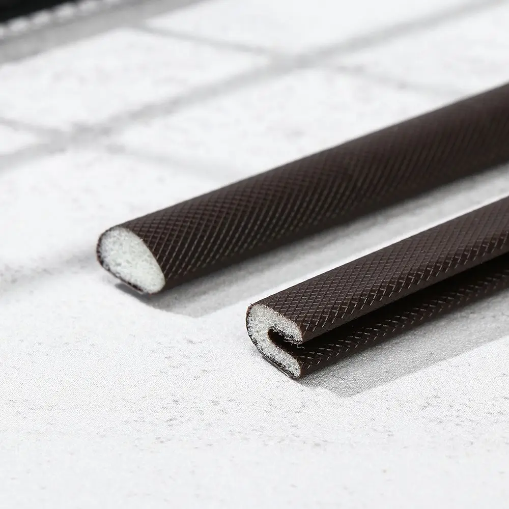 5m Soundproof Anti-Collision Door Window Sealing Strips Self-Adhesive Coffee PU Foam Seal Gap Filler D/E/I/V Type Door Seal door seal strip sealing strip tape window seal strip sealing tape sealing strip rubber seal strip rubber door weatherstripping door weatherstripping silicone seal strip soundproof foam