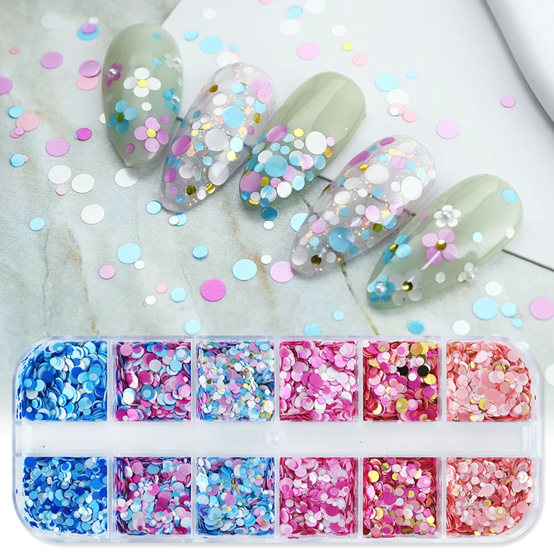 12 Type/Box Slime Kit Colorful Sequin Simulation Pearl Rhinestone