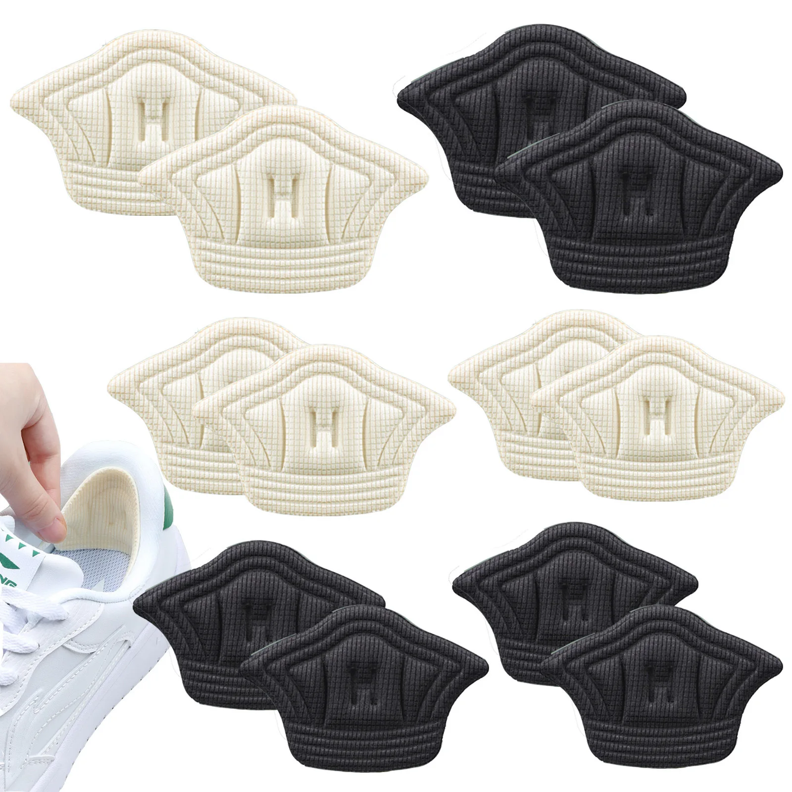 Shoe Heel Pads 1/2/3 Pairs Sneaker Heel Sticker Antiwear Adjustable