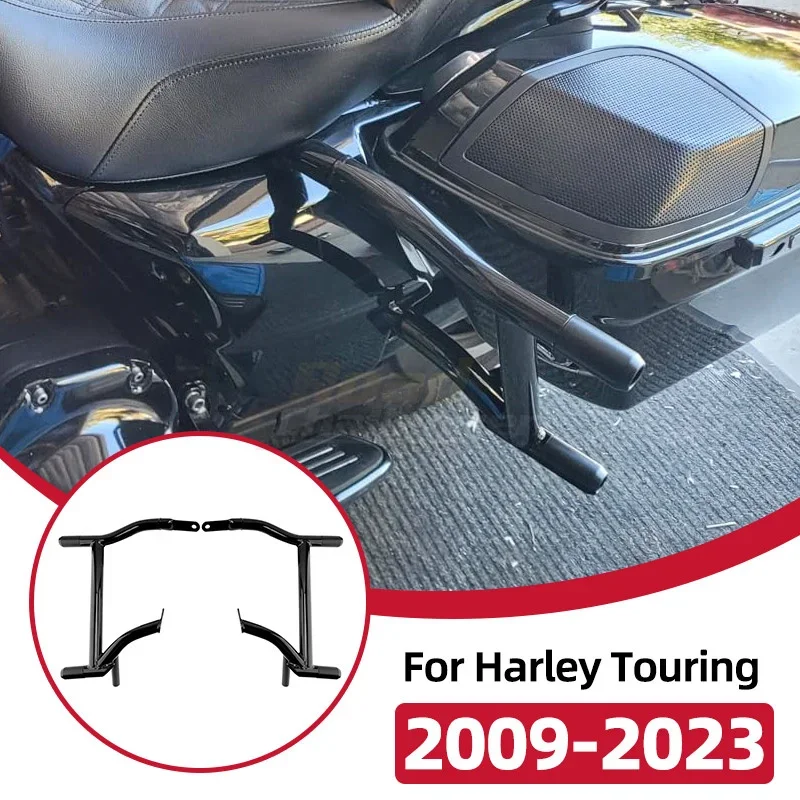 Harley Touring Electra Street Glide Road King FLHT FLHX FLTRX 2009-up 용 오토바이 리어 새들 백 가드 크래시 레일 브래킷