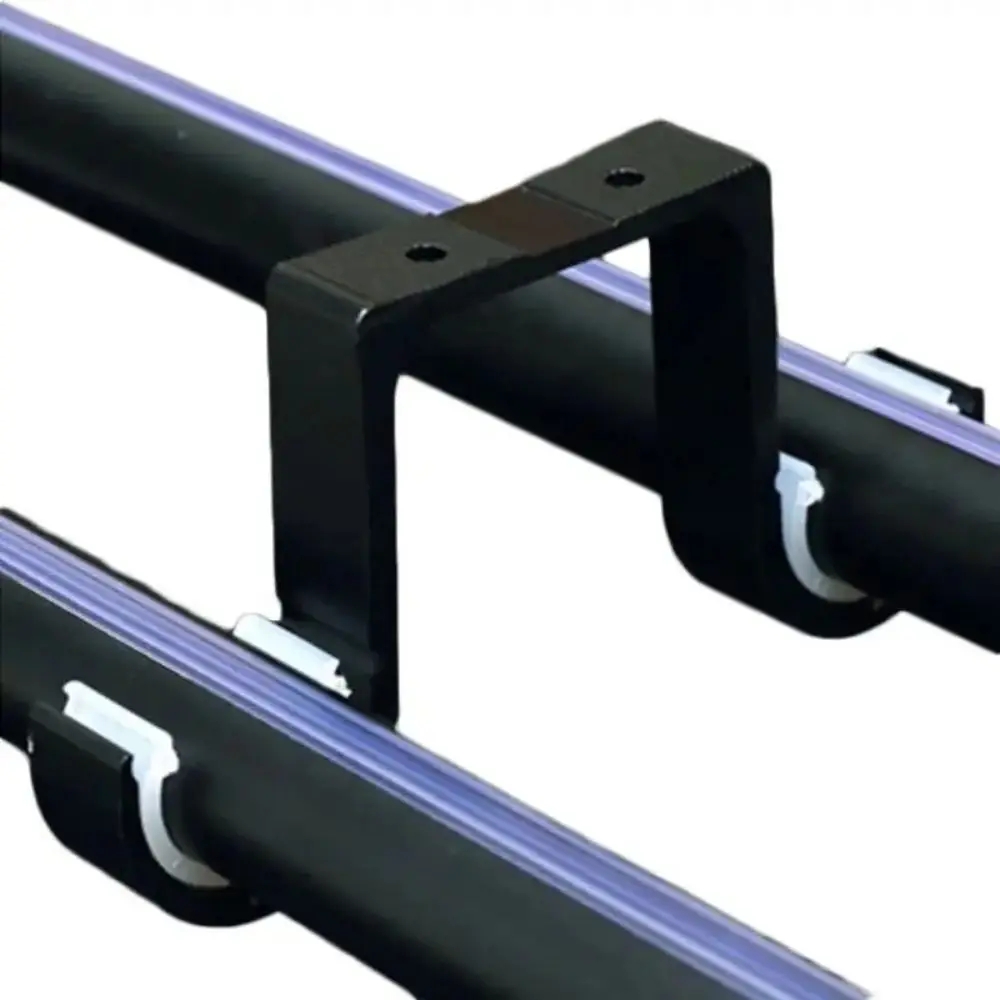 Description Picture 4 of item2pcs/set Aluminum Double Curtain Rod Brackets Durable Thicken Window Hardware Hook Hanger Supporter Home Decor Accessories