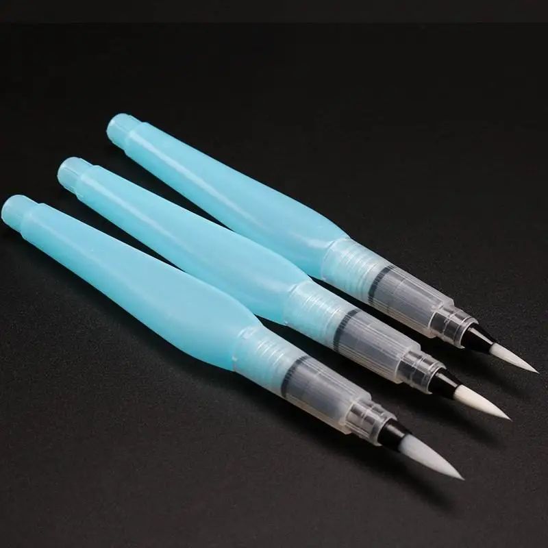 1pc pennello per acquerelli forniture d'arte penna per acquarello pennello per calligrafia di grande capacità pennello per serbatoio d'acqua - immagine 2