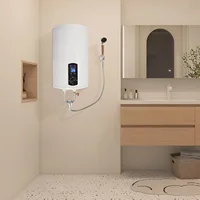 Chauffe-eau électrique 30L, 2000W, vertical, avec affichage numérique, robinet et douchette pour cuisine, salle de bain, salon, maison 5