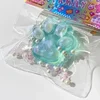 Cat Paw Pinch Toy Blingbling Slow Rebound Stress Relief Toys Transparent Cube Squeeze Toy Gift Sticky Stress Relief Relax Toys 4