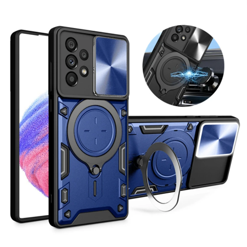 Case Slide Lens Protect Armor Cover For Samsung Galaxy A33 A53 A13 A23 5G For Samsung A12 M12 A52 A52S A04S A 33 53 23 52 Coque Phone Case Camera Lens Protector Case