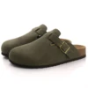 Comwarm Fashion Clogs Slippers For Women Men Cork Mules Soft Suede Clogs Flats Slippers Outdoor Beach Slippers With Arch Support 6