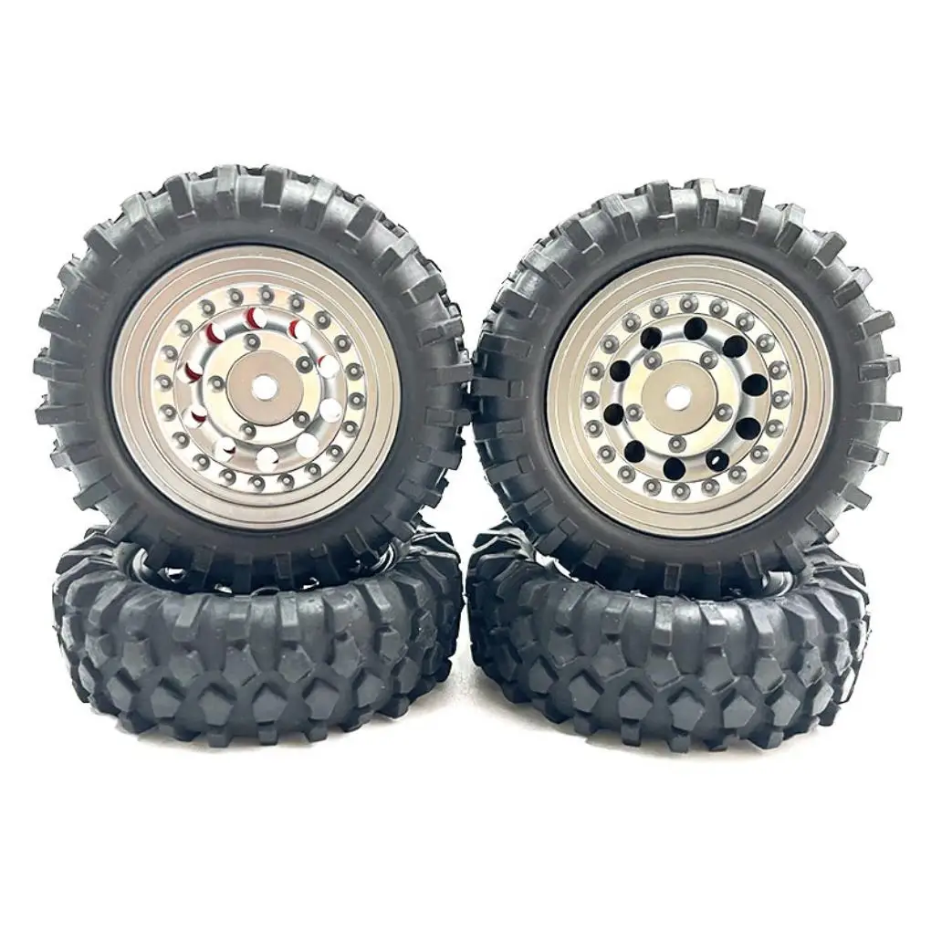 

Пластиковые износостойкие колесные диски RCGOFOLLOW, износостойкие колесные диски с дистанционным управлением для 1/24 колесных ободов с дистанционным управлением, черные шины FMS FCX24