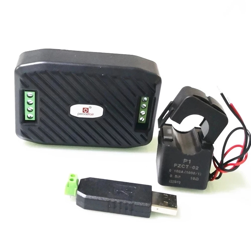 Misuratore Di Potenza Digitale PZEM-016 100A - Wattmetro Con USB E CT Aperto Per Monitoraggio Consumi - Foto 10