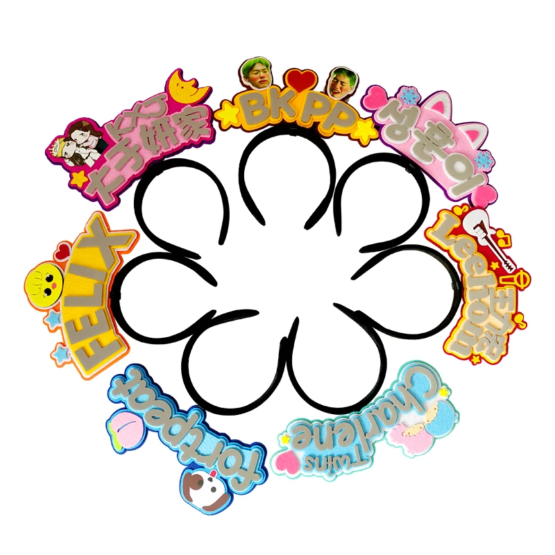 

Luminous Headband Non-woven Fabric Headbands Birthday Party Decorations Vocal Concert Photograph Props Customizable Wholesale