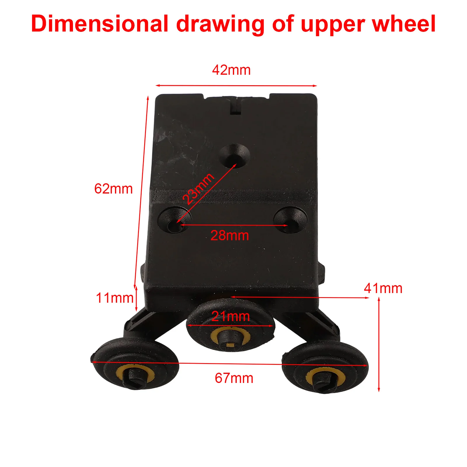 1Pc Sliding Door Pulley Core Upper Lower Wheel Core Old Wooden Door Roller Guide Kit Side Mounted Sliding Door Pulley Inner Core