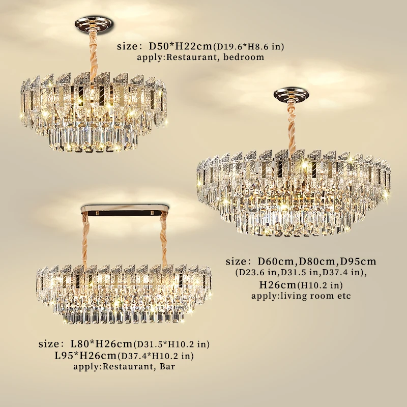 Crystal Hanging Lamps for Living Room Chandelier for Dining Room French Large Nordic Bedroom HQ Ceilling Light Pendant Lamp 2